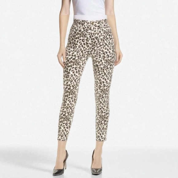 Frame Denim Denim - New! FRAME Denim ALI High Rise Skinny Leopard Cigarette Pants Size 25